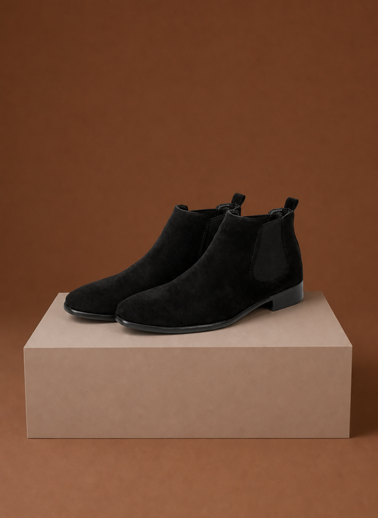 Men's Suede Chelsea Ankle Boots | Areleon