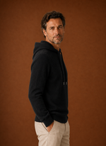 Men's Cashmere-Look Hooded Sweater - Knitted Pullover | Areleon