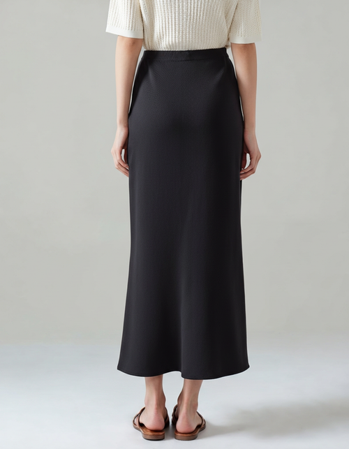 Old Money Silk Skirt