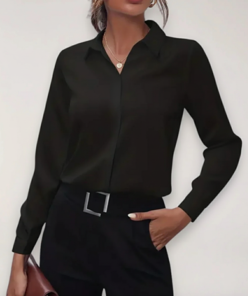Julia Spring Button-Front Blouse