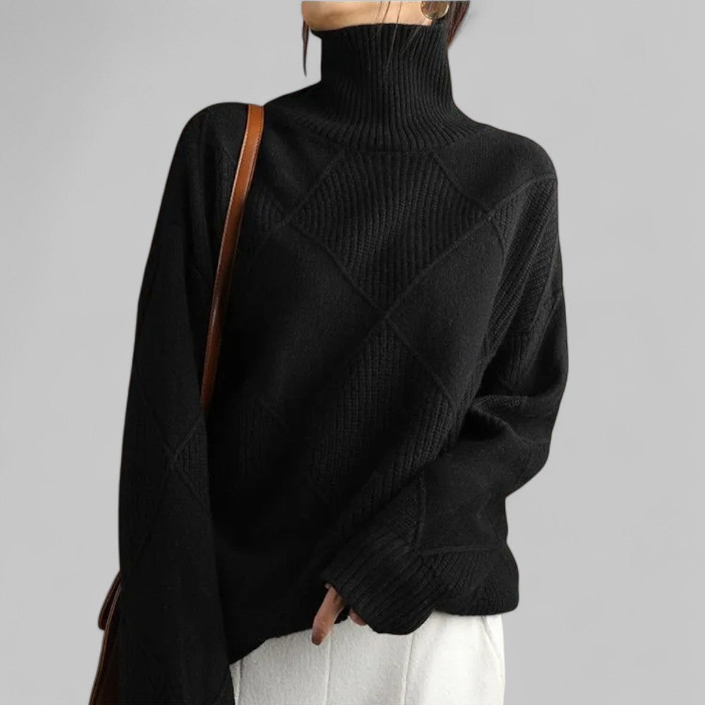 Susanne Relaxed Fit Turtleneck Sweater