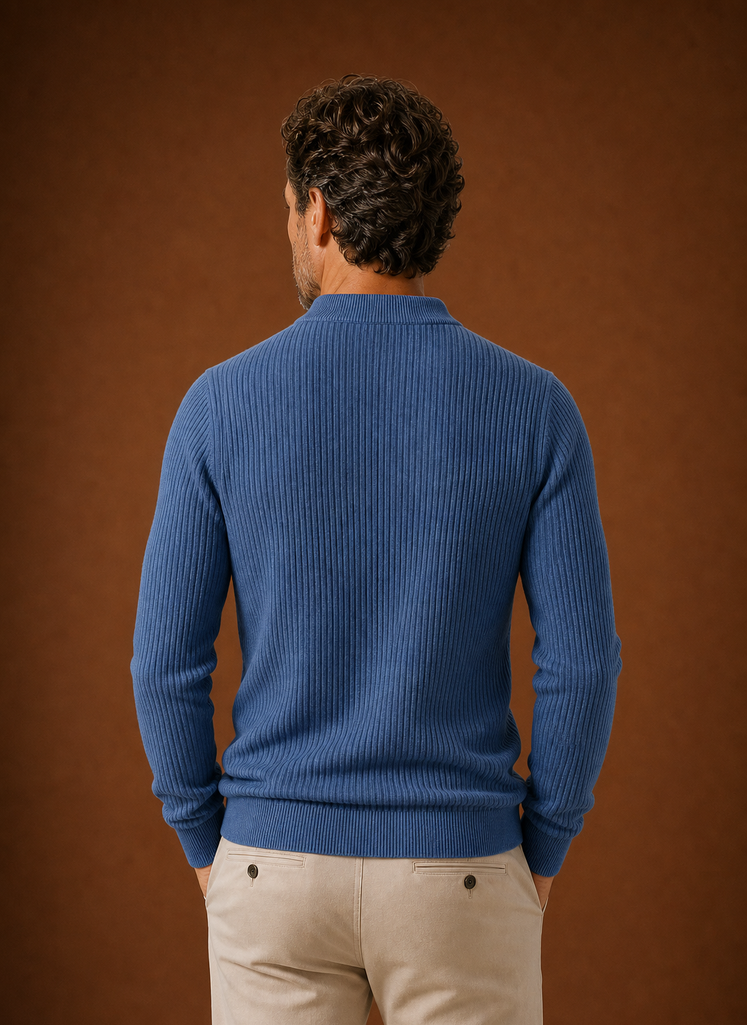 Men's Sweater Shirt - Pullover Knit Shirt | Areleon