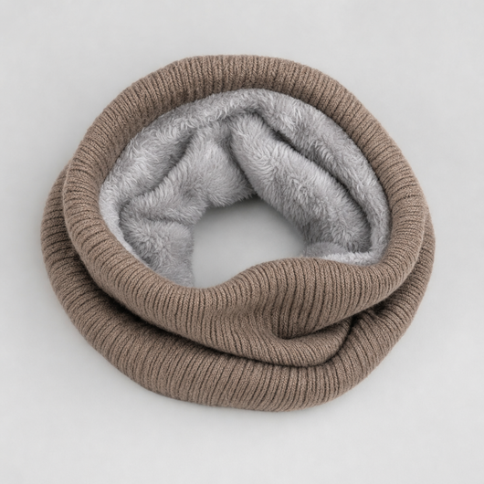 Brimley Knit Snood in beige, product shot