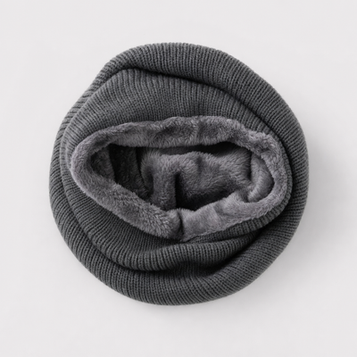 Brimley Knit Snood in charcoal grey, product shot