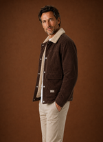 Men's Corduroy Sherpa Lined Winter Jacket | Areleon