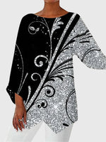 Dorothea Butterfly Print Long-Sleeve Top