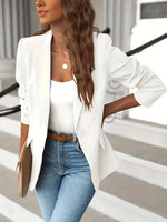 Christa One-Button Casual Blazer