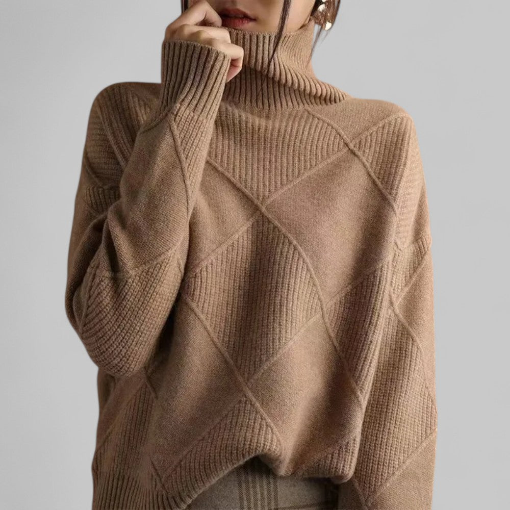 Susanne Relaxed Fit Turtleneck Sweater