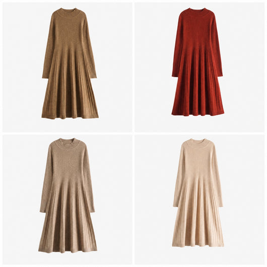 Pure Cashmere Flare Dress
