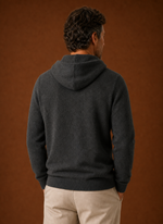 Men's Cashmere-Look Hooded Sweater - Knitted Pullover | Areleon