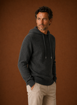 Men's Cashmere-Look Hooded Sweater - Knitted Pullover | Areleon