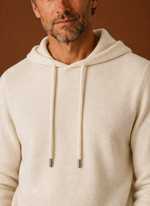 Men's Cashmere-Look Hooded Sweater - Knitted Pullover | Areleon