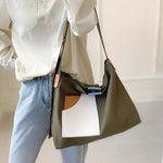 Emilia Color-Block Canvas Tote Bag