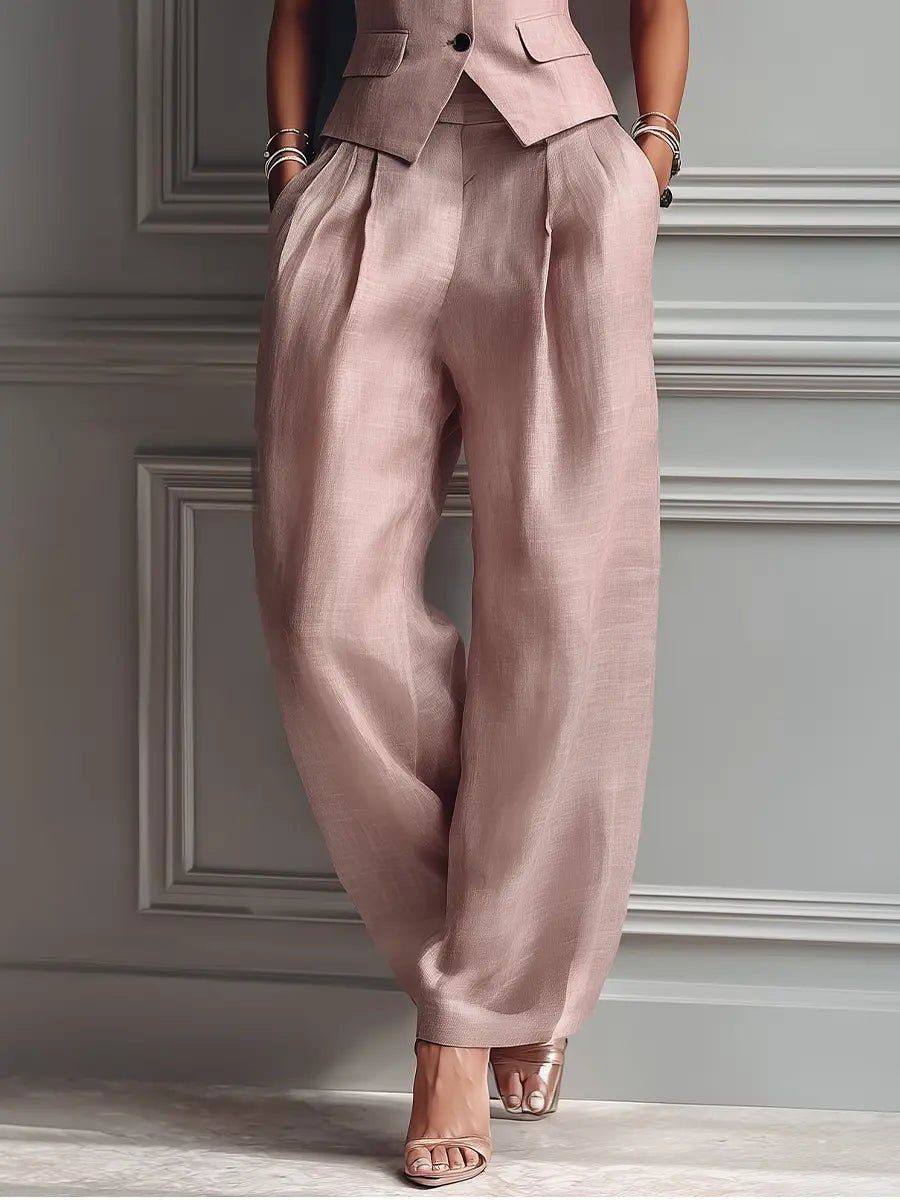 Frieda Wide-Leg Vest and Trouser Set