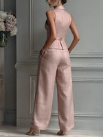 Frieda Wide-Leg Vest and Trouser Set