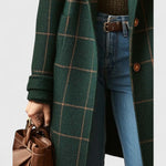 Emilia Plaid Wool Coat