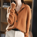 Charlotte Cashmere-Blend Button-Front Cardigan