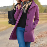 Charlotte Classic Mid-Length Button Coat