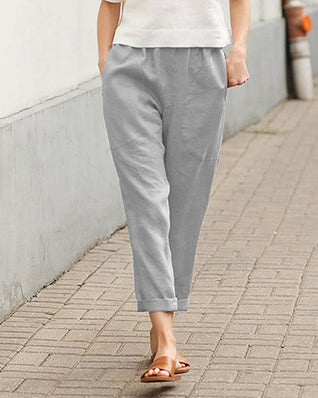 Johanna Linen-Cotton Relaxed-Fit Harem Pants