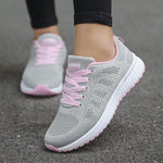 Leonie Orthopedic Lace-Up Sneakers with Breathable Knit Upper