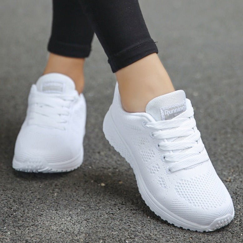 Leonie Orthopedic Lace-Up Sneakers with Breathable Knit Upper