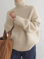 Clara Oversized Wool-Blend Turtleneck Sweater