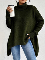 Greta Oversized Ribbed Turtleneck Sweater