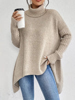 Greta Oversized Ribbed Turtleneck Sweater