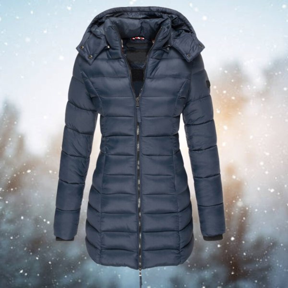 Emilia Fitted Hooded Quilted Jacket