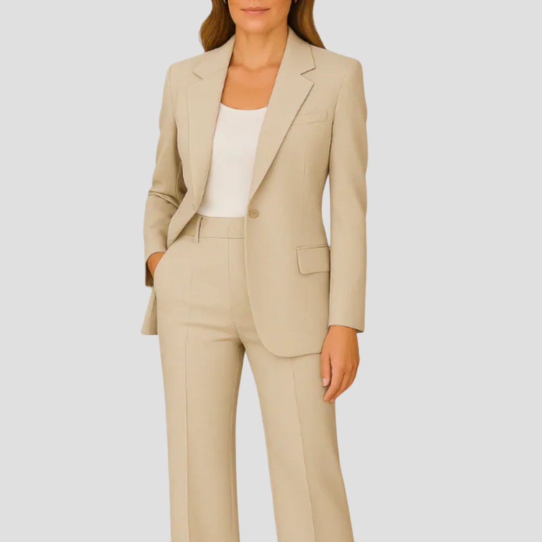 Luisa Tailored Two-Piece Blazer Pantsuit Set