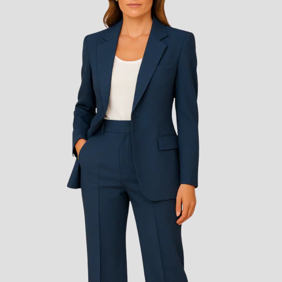 Luisa Tailored Two-Piece Blazer Pantsuit Set