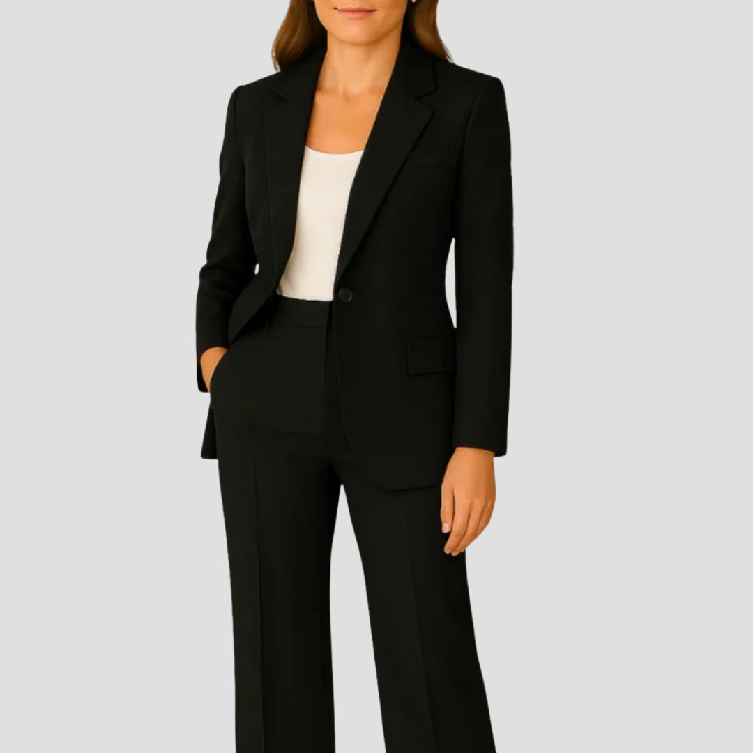 Luisa Tailored Two-Piece Blazer Pantsuit Set