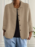 Hanna Lightweight Button-Front Jacket