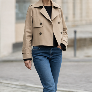 Dorney Vintage Cropped Trench
