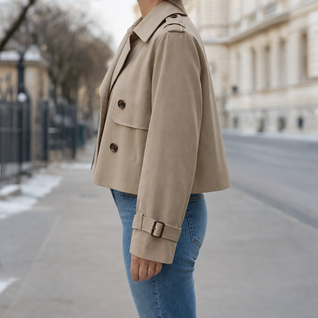 Dorney Vintage Cropped Trench