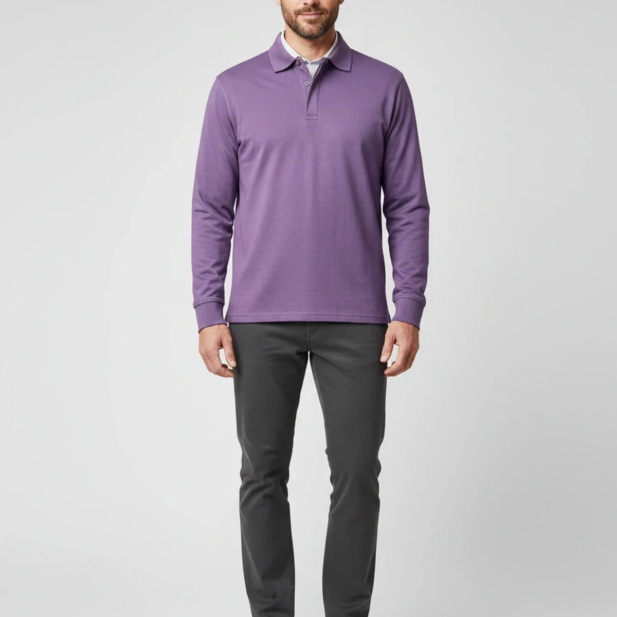 Bernd Classic Long-Sleeve Polo Shirt