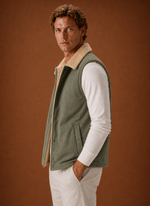Men's Sherpa-Lined Vest - Warm Winter Gilet | Areleon
