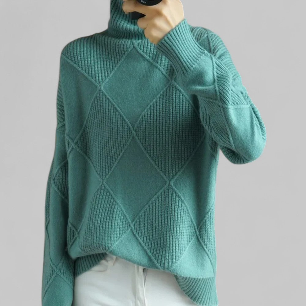 Susanne Relaxed Fit Turtleneck Sweater
