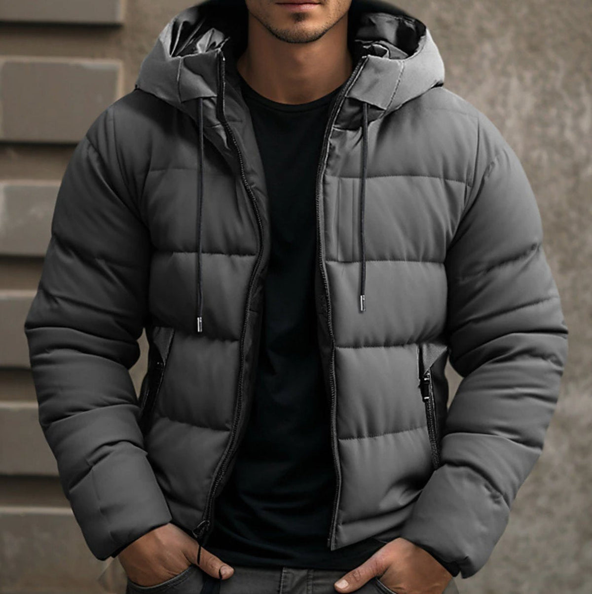Elias Quilted Hooded Winter Jacket