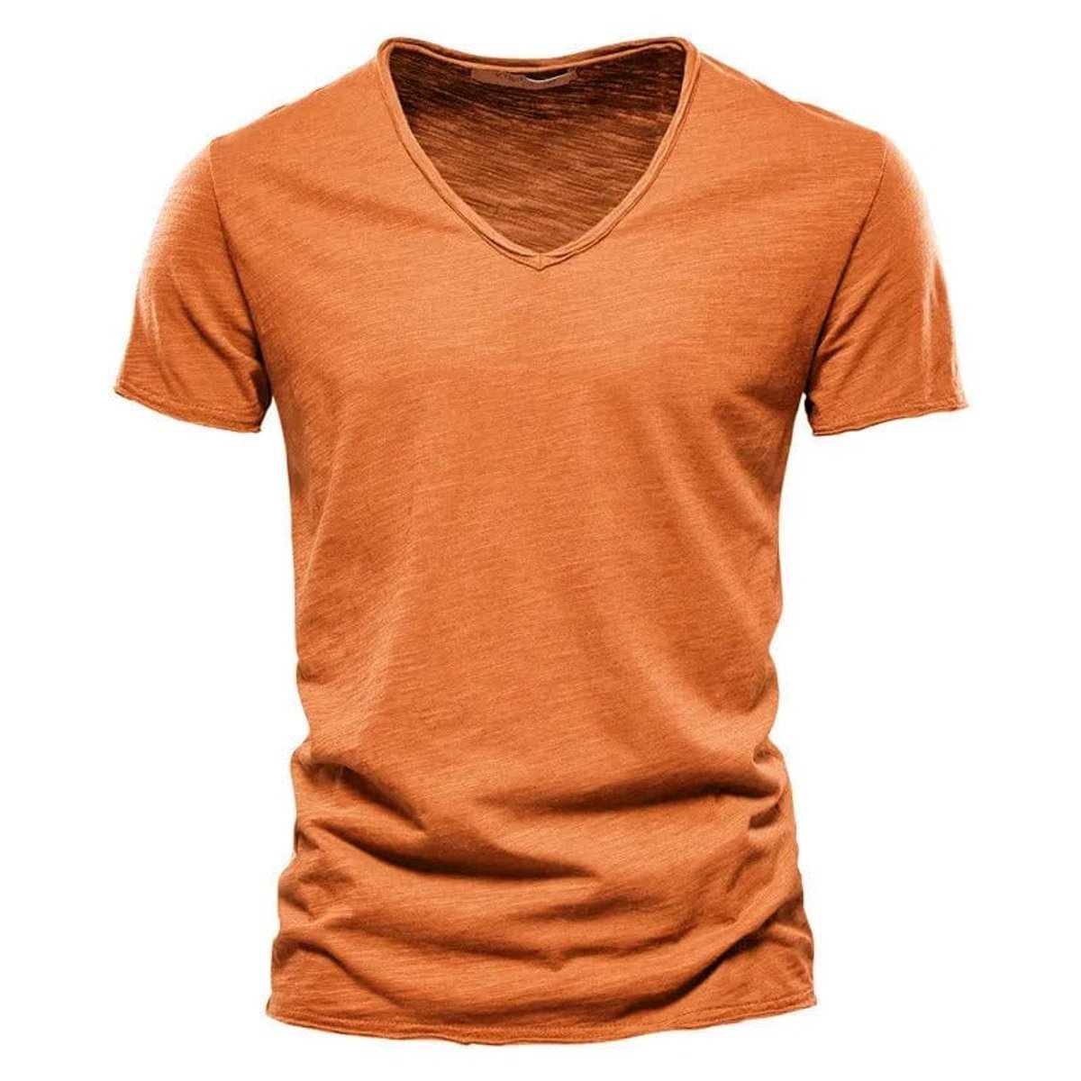 Niklas Wrinkle-Free Cotton V-Neck Tee
