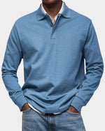 Niklas Classic-Fit Long-Sleeve Polo Shirt