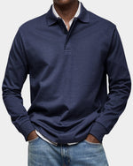 Niklas Classic-Fit Long-Sleeve Polo Shirt