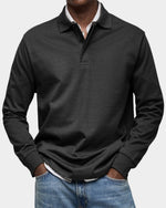Niklas Classic-Fit Long-Sleeve Polo Shirt