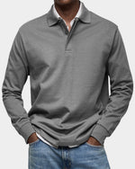 Niklas Classic-Fit Long-Sleeve Polo Shirt