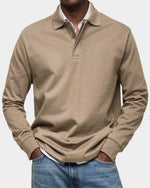 Niklas Classic-Fit Long-Sleeve Polo Shirt