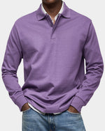 Niklas Classic-Fit Long-Sleeve Polo Shirt