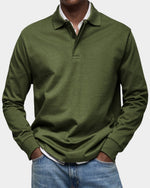 Niklas Classic-Fit Long-Sleeve Polo Shirt