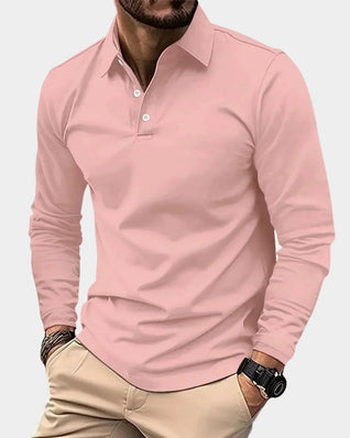 Dominik Slim-Fit Long-Sleeve Polo Shirt