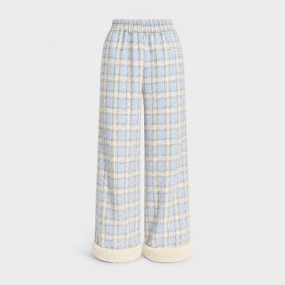 Blythe checked wide leg trousers, product shot