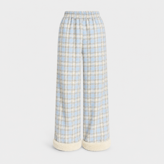 Blythe checked wide leg trousers, product shot